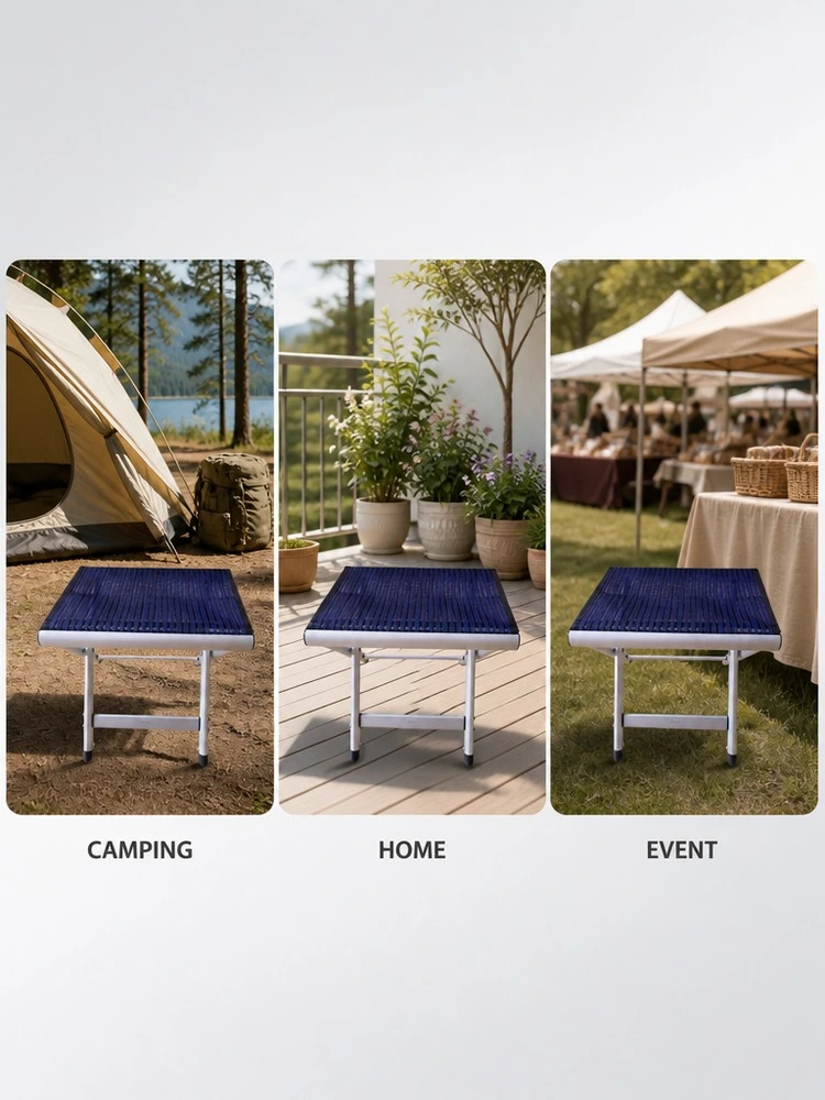 Sturdy Aluminum Frame Foldable Stool For Camping
