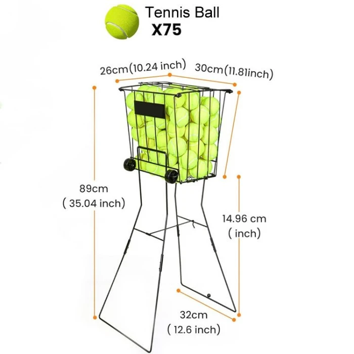 Giỏ đựng bóng tennis dây kim loại